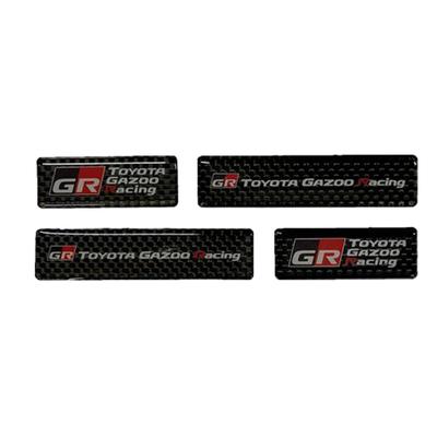 TGRC Gazoo Racing Carbon Fiber Potting Sticker with TGR TGR Logo H20 W165 Official TGR Collection (Toyota Collection) Logo, Material CFRP,
