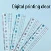 Anti-Myopia Wavy Line Ruler for Primary Students, 20cm/15cm Plastic Drawing Scale