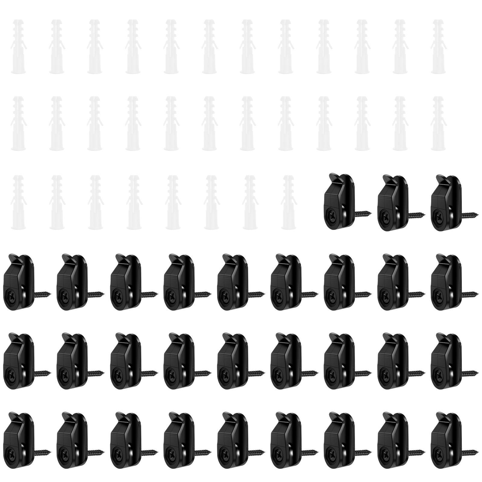 

30Pcs Outdoor String Light Clips Weatherproof Cable Hanger Hooks Plastic Fairy Light Clips for Cable Holiday Decor for Outside