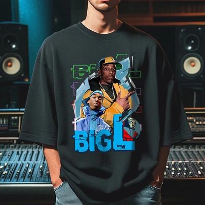 BIG L T-Shirt Hip Hop Streetwear Men's Women's Cotton T-Shirt Vintage Short Sleeve Streetwear Summer Top Men's T-Shirt
