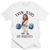 Funny Jesus Graphic T-shirts Ninjesus Kung Fu T Shirt Casual  Short Women Men Clothing Tees Tops Streetwear Japan Anime Clothes