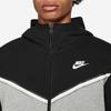 Jacke Nike Tech Fleece Windrunner mit durchgehendem Reißverschluss (CU4489) schwarz/dunkelgrau Heidekraut/weiß