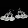 Women's Ethnic Jewelry Vintage Coins Drop Dangle Hook Long Chandelier Earrings