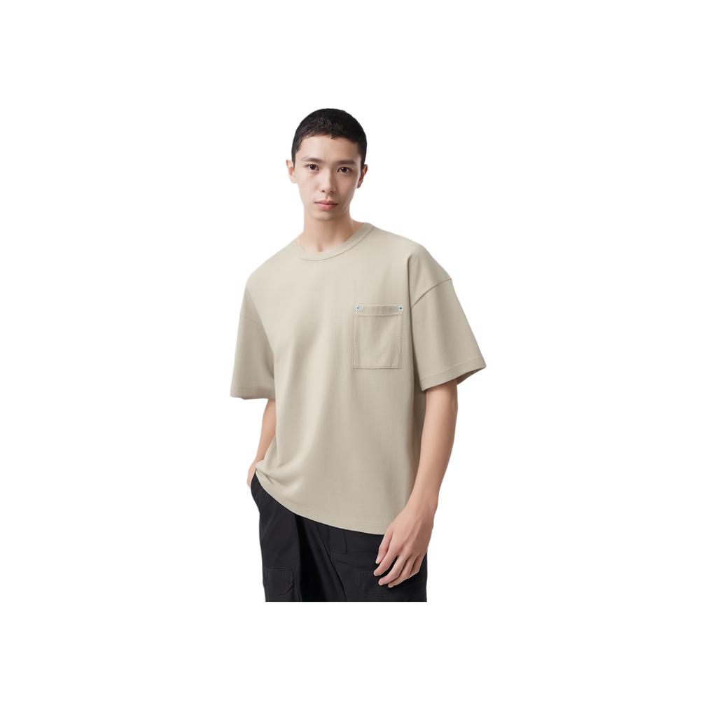 Levis Solid Color Crew Neck Pocket Pullover Short Sleeve T-Shirt Men Tops Green Gray 001AG-0002