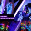 LED UV Ultraviolet Strip Tube Light Bar 48 Leds Party Lamp Blacklight USB Portable Party Lamp Glow In the Dark 385-400nm Light