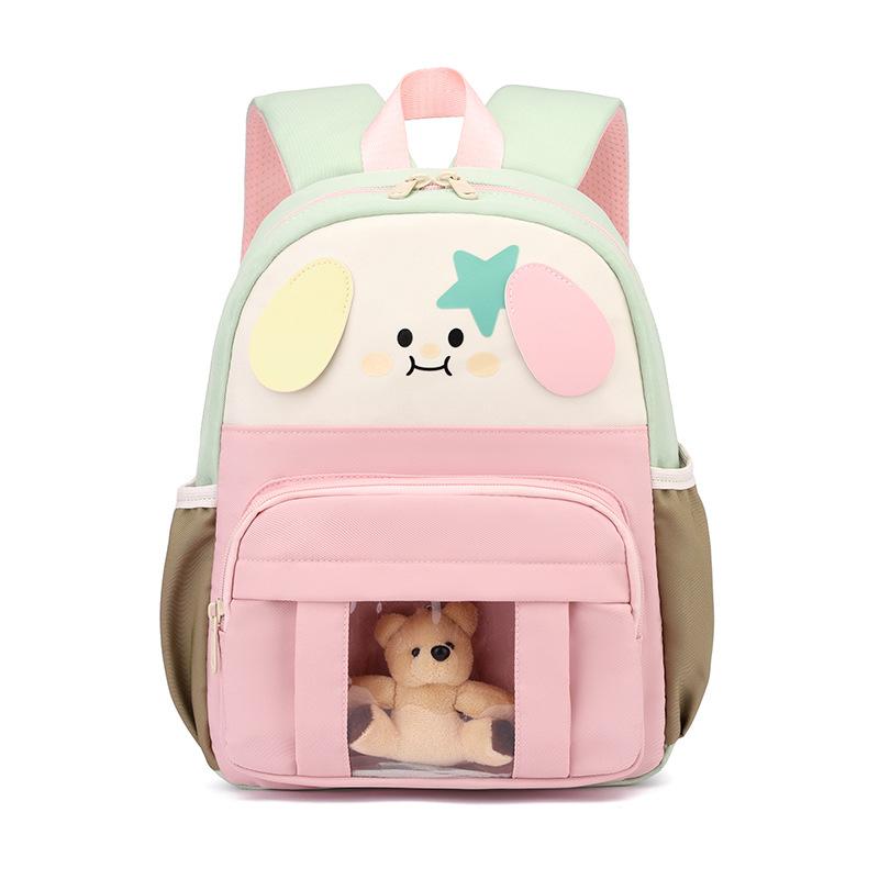 Fashion Contrast Color Kindergarten Student Backpack Large Capacity Lightweight Spine Protection Children's Student Backpack ZRY-A9013