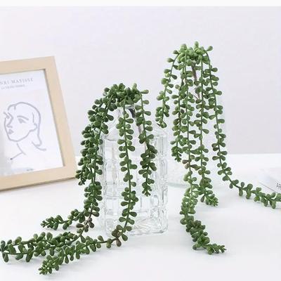 1PC Plantas Verdes Artificiales, Lágrimas de Amor, Decoración del Hogar, Plantas Falsas, Plantas Verdes Simuladas, Techo, Enredaderas de Plástico