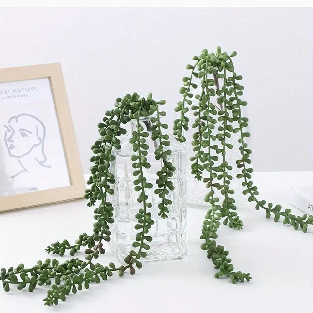 1PC Artificial Green Plants, Love Tears, Home Decoration, Fake Plants, Simulated Green Plants, Ceiling, Plastic Vines
