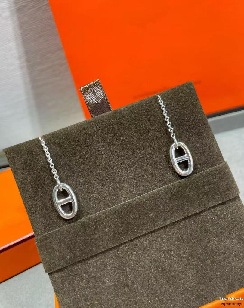 V Vergoldet Mi Gold Liebe Zuhause H Schweinenase Quaste Hängende Ohrringe - Hochwertiger Exquisiter Schmuck.