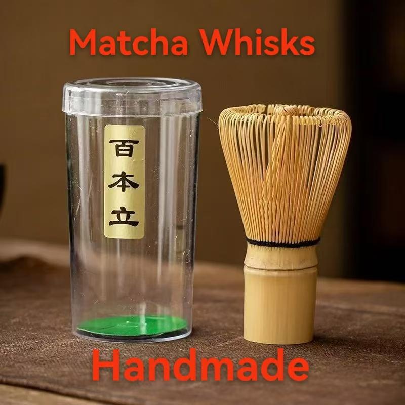 Matcha Whisk Set Multifunction Handmade Starter Kit Utensil for Ceremonial