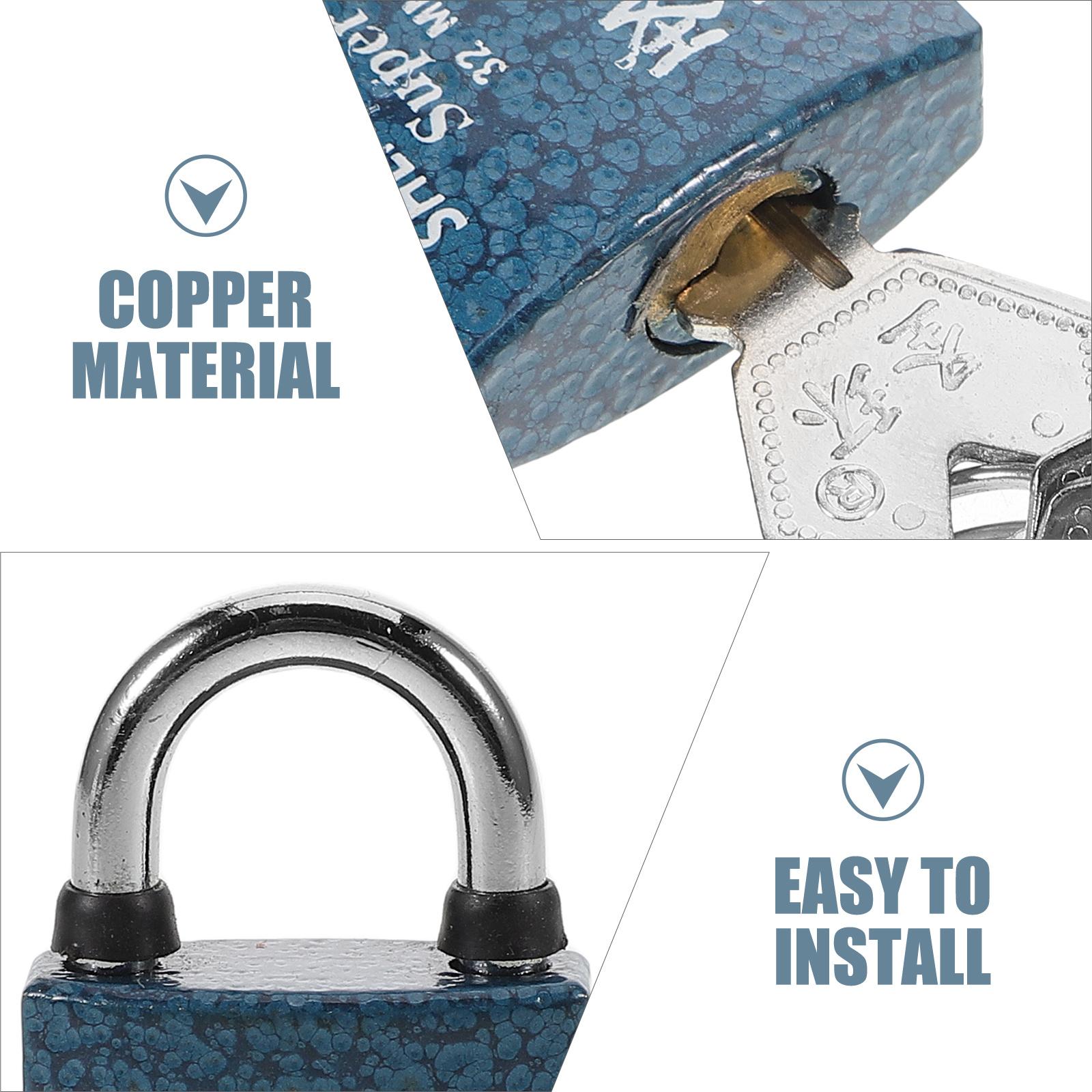 Rv Bathroom Door Lock Heavy Duty Copper Core Weather Resistant Keyed Padlock Laminated Outdoor Lock for Storage China Mainland