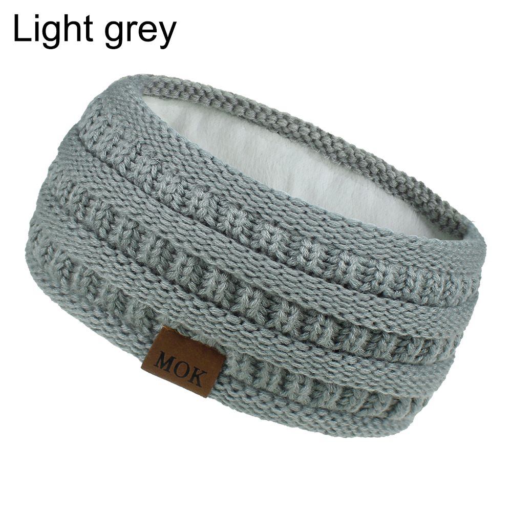 Warme Stretch Haaraccessoires Stirnband Gestrickt Haarband Ohrwärmer Stirnbänder für Frauen Fleecegefüttert