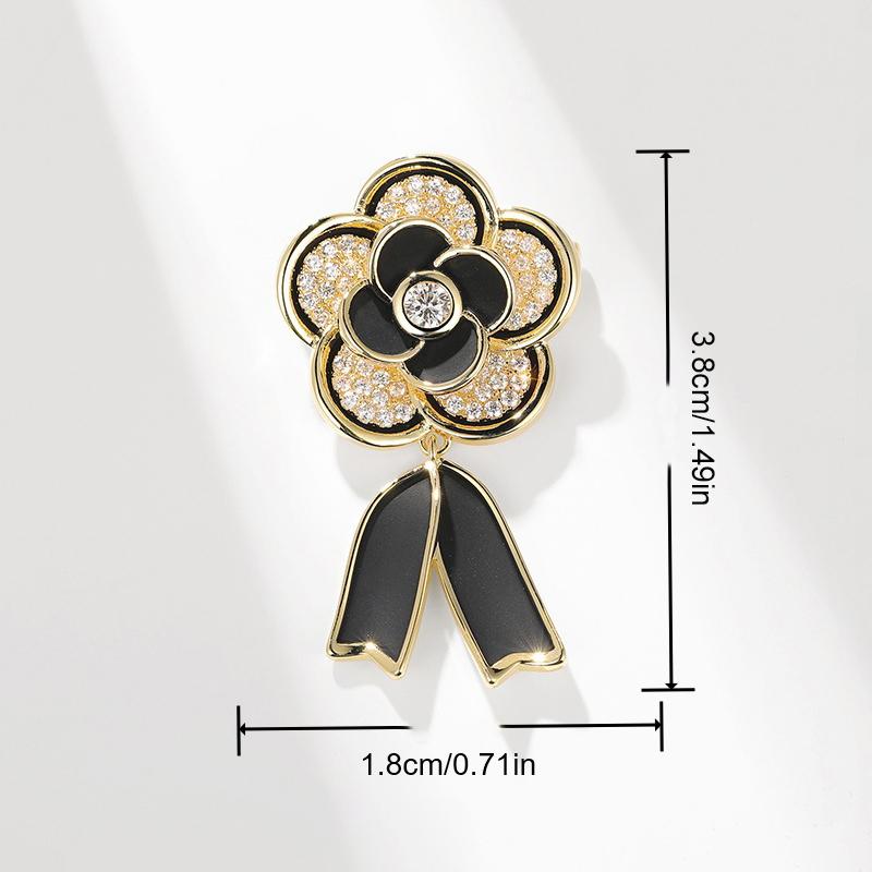 Çiçek Broş Kamelya Çiçeği Kurdele İğnesi Kadın Korsaj Aksesuarları Takım Elbise Kazak İğne Toka Giyim Takı