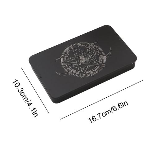 Tarot Card Case | Iron Tarot Deck Storage Holder | Lightweight, Portable Organizer for Teens, Adults, and Athletes