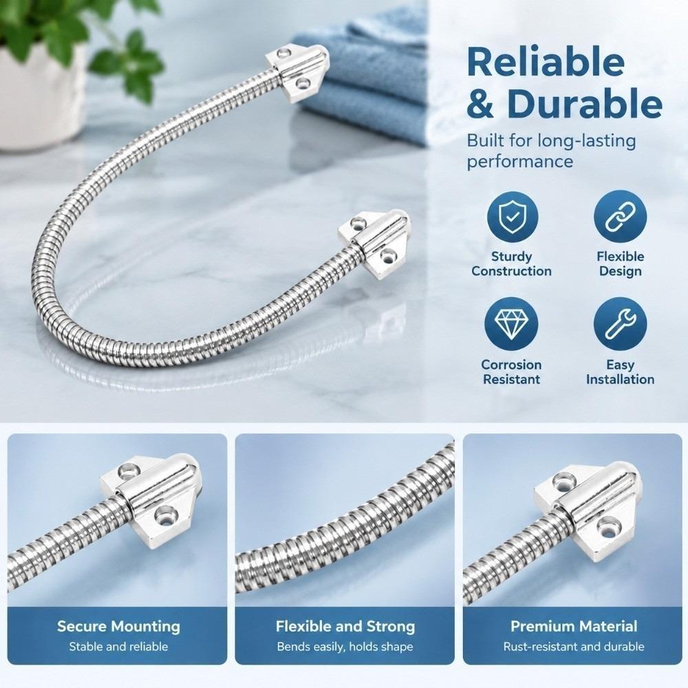 1pcs/3pcs Exposed Mounting Door Flex Conduit Door Cable Protector For Home Security Systems