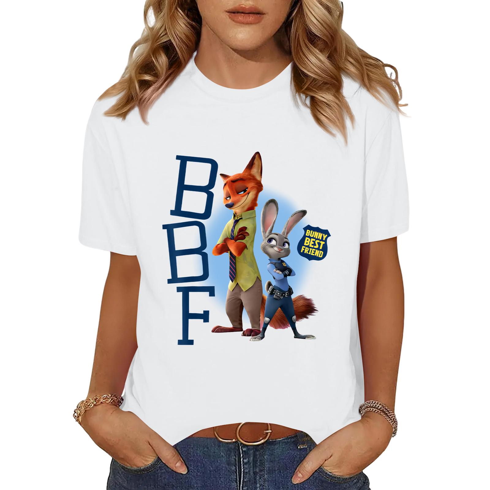 

Женский модный и удобный повседневный топ с принтом больших размеров и коротким рукавом XL белый