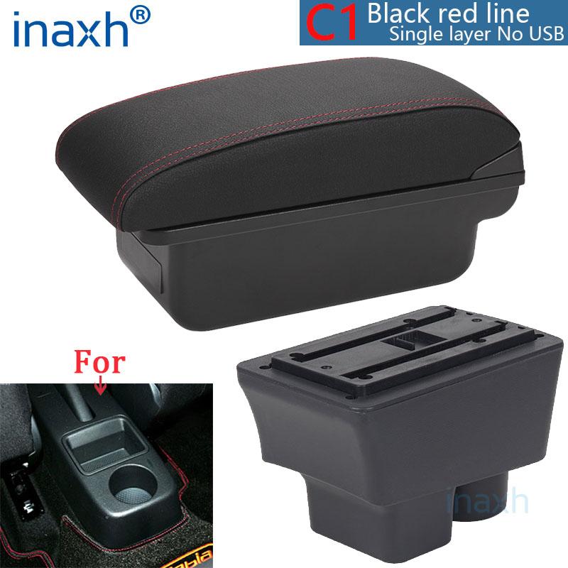 For Skoda FABIA Armrest For Skoda Fabia 2 2008-2014 Car Armrest Box Retrofit Parts Storage Box Interior Parts Car Accessories