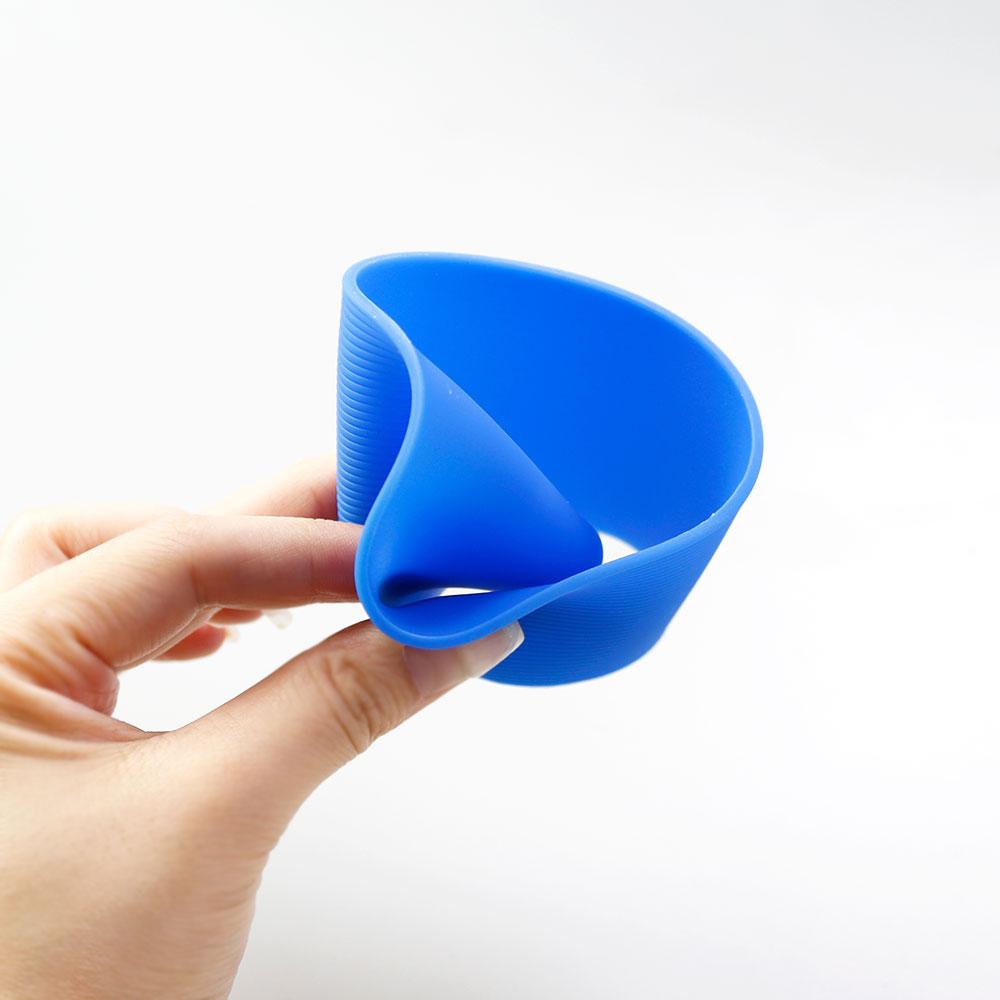 SW 16 Colors 7.0CM Silicone Cup Cover Stripes Non-slip Heat  For Glass Cup Sleeve 70MM Insulated Water Bottle Cup Sleeve