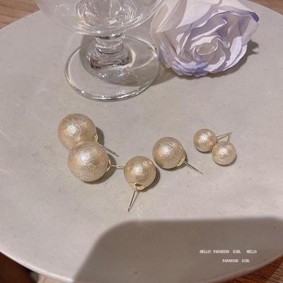 Elegant S925 Big Pearl Earrings - Kuangbiao Dasao & Chen Shuting Style, Simple Light Luxury