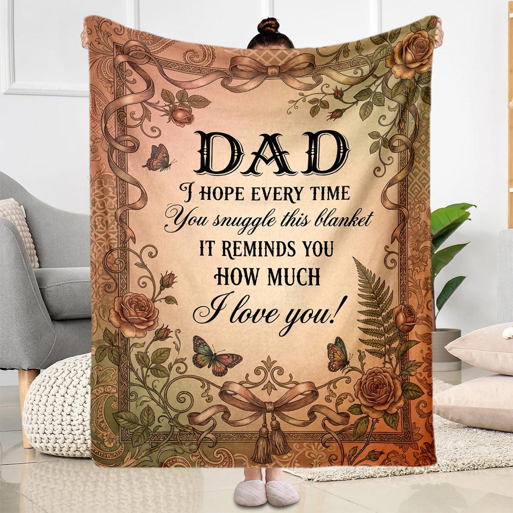Papa's Legend And Love Flannel Blanket-Soft and Suitable for Sofas,Beds,Offices,Travel,All Seasons,Great Gift for Holidays and Birthdays.