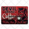 Coffee Tin Sign Vintage Metal Plaque Kitchen Coffee Bar Cafe Retro Posters Pub Wall Decorative Plates Home Decor 20*30 cm