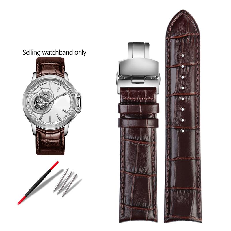 

20мм 21мм Ремінець для годинника з натуральної шкіри з вигнутим кінцем для Tissot Seiko Rossini 5793B04B 9633B04B Браслет для годинника з візерунком ящірки 21mm