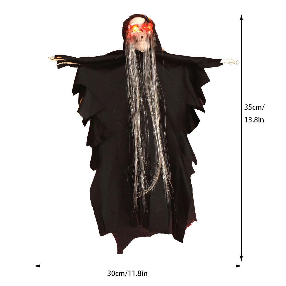 Halloween Hanging Skeleton Ghost Gauze Ornament for Outdoor Decoration