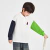 Boys' Vibrant Color Block Long Sleeve Polo T-Shirt