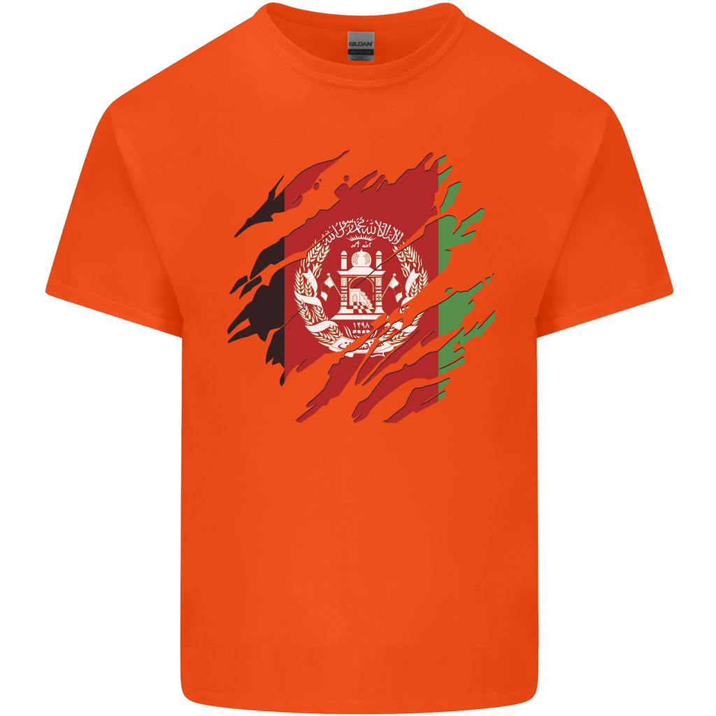 Torn Afghanistan Flag Afghan Day Football Unisexs Light Cotton TShirt