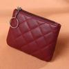 Retro With Zipper Gift PU Leather Girls Key Wallets Mini Coin Bag Money Clips Women Coin Purse