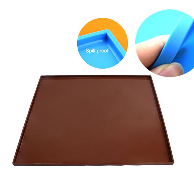 1 st Multifunktionell Silikon Tårtrulle Matta Non-Stick Bakplåt Bricka Form Målad Pad Konditori Schweizisk Rulle Bakform Verktyg