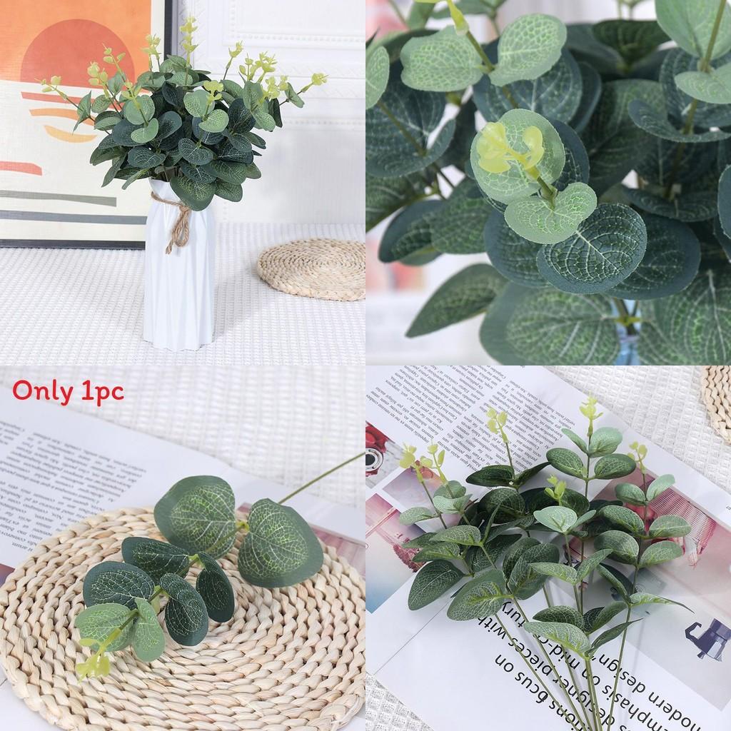 Faux Eucalyptus Greenery Branch For Wedding Arrangements Home Decoration Accessories
