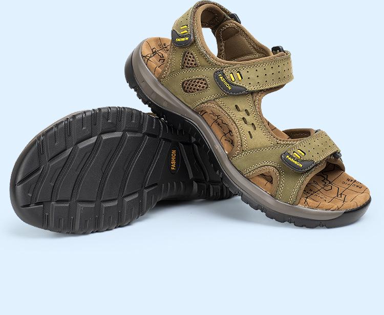 2024 Men's Open-Toe Casual Beach Sandals - Large Sizes Available