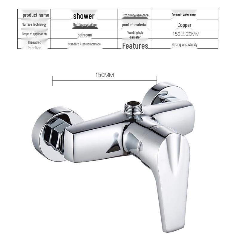 WDOFS Concealed Hot & Cold Shower Mixer Faucet