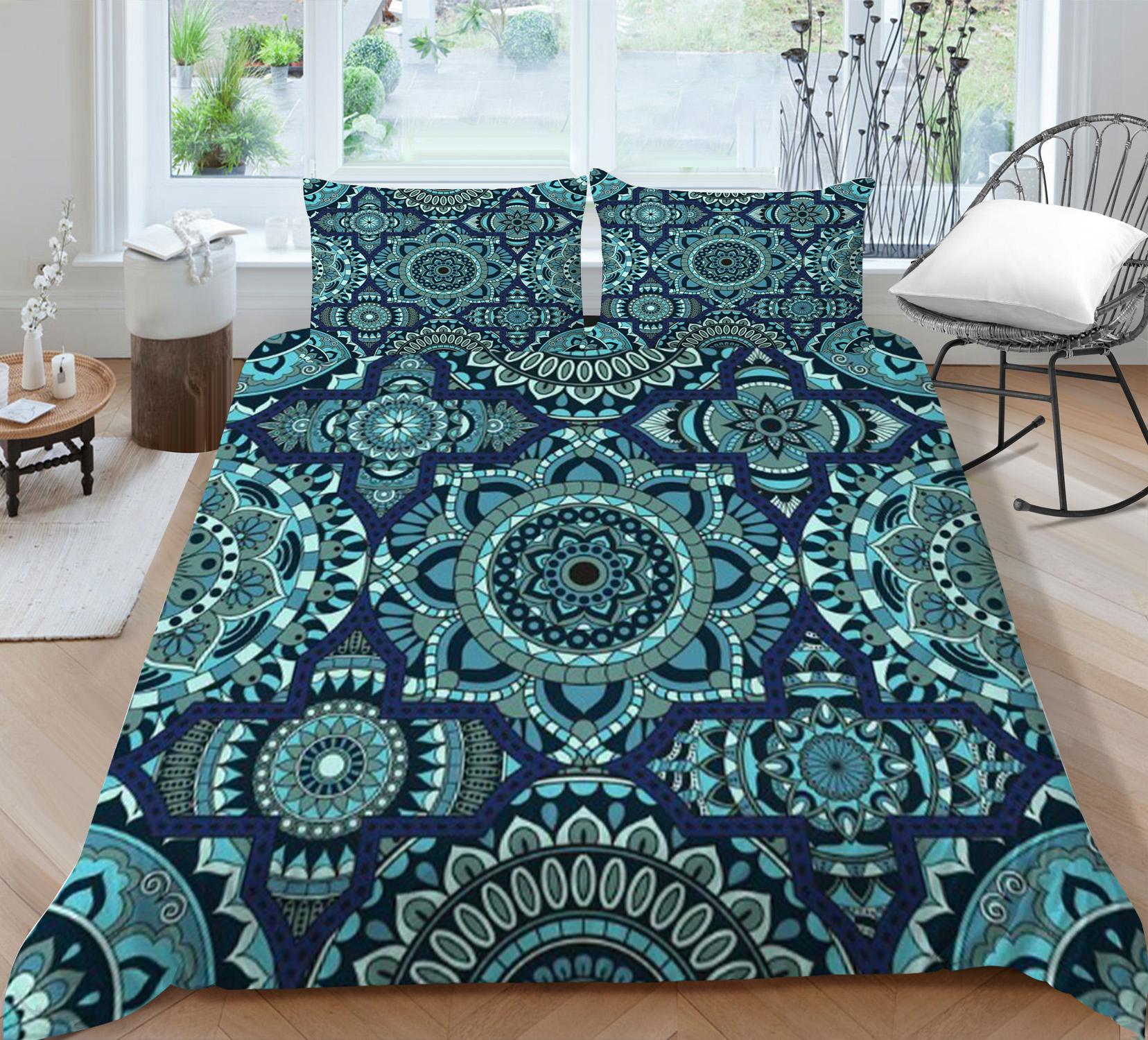 

Комплект постельного белья в богемном стиле в стиле бохо, комплект постельного белья Designnhome, комплект постельного белья для мужчин и женщин, комплект пододеяльников королевского размера EU Single 135x200cm