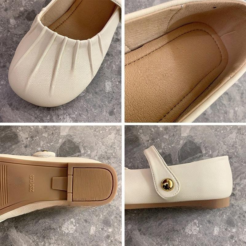 Fashion 2025 Word with Soft-soled Doudou Shoes Commuting Not Tired Feet Boutique Fashion Women's Shoes