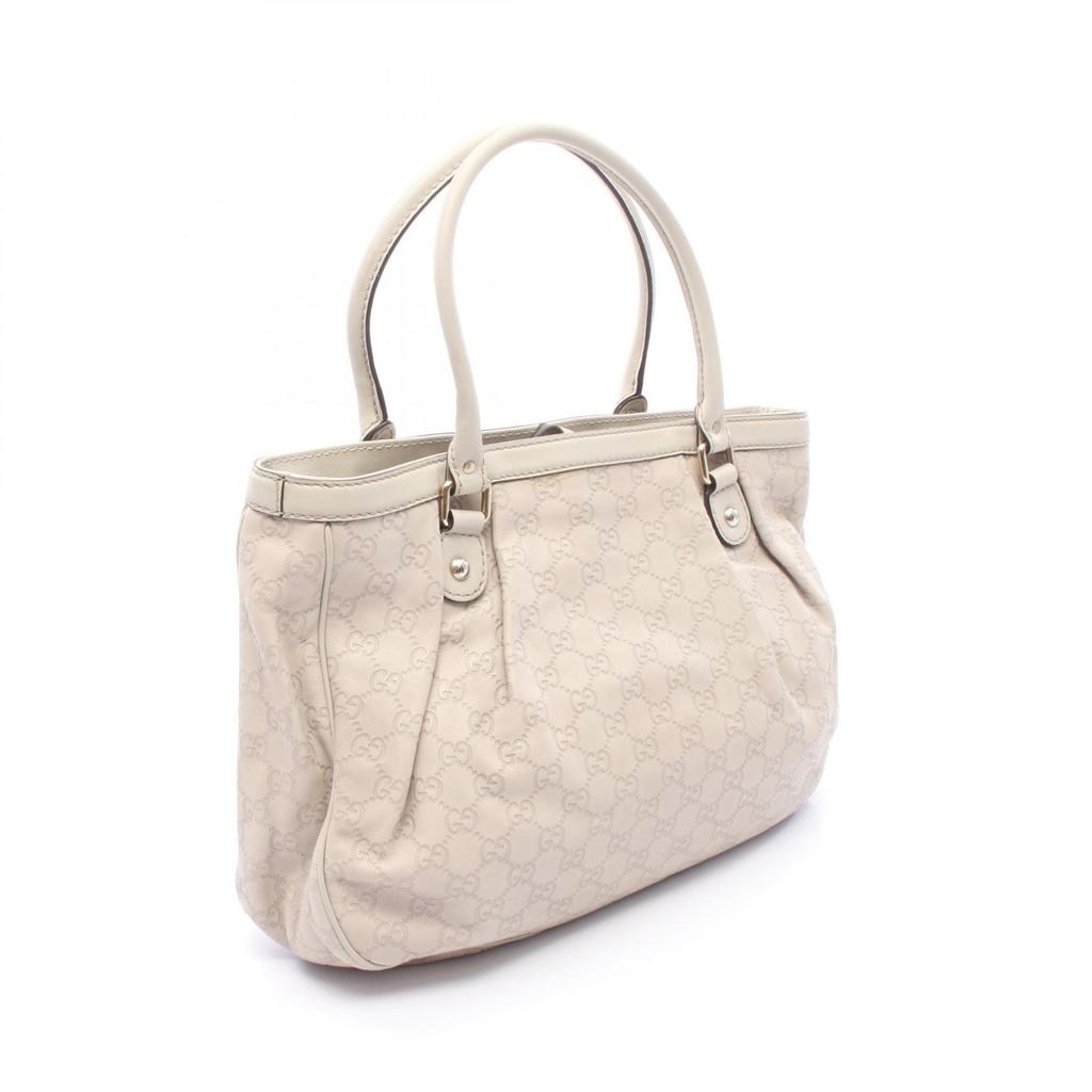 Used GUCCI Sookey Gucci Shima Tote Bag 296835 Leather Beige Used Women