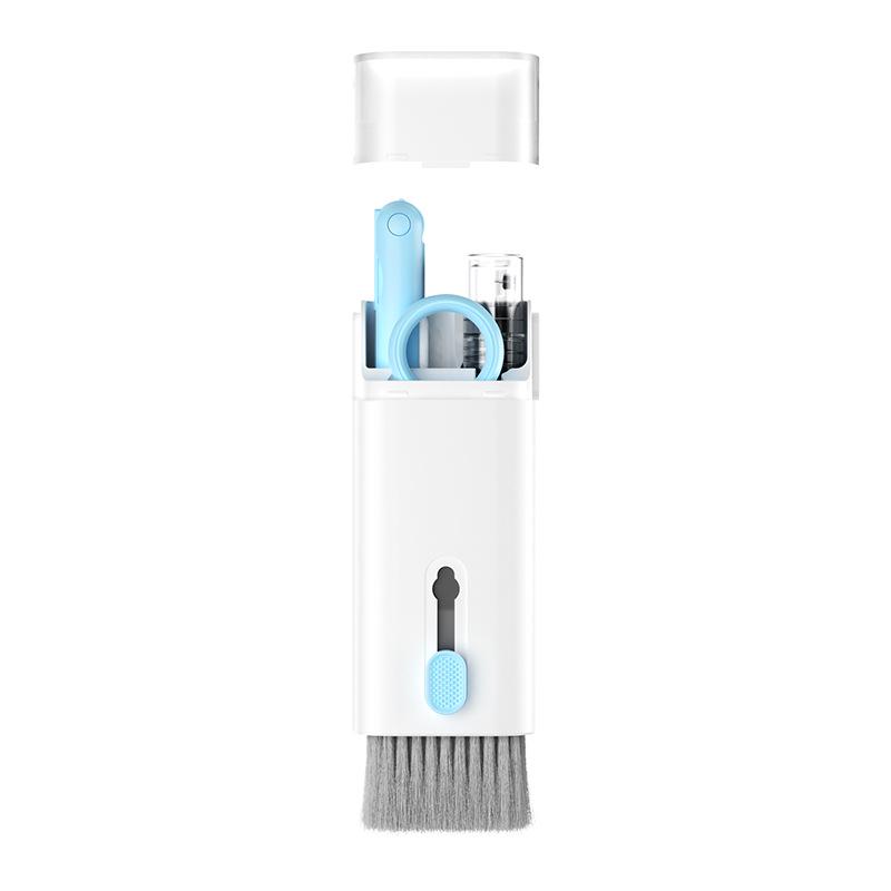 Multifunctional Cleaning Kit: Keyboard Brush, Screen Cleaner, Bluetooth Earphone Pen.