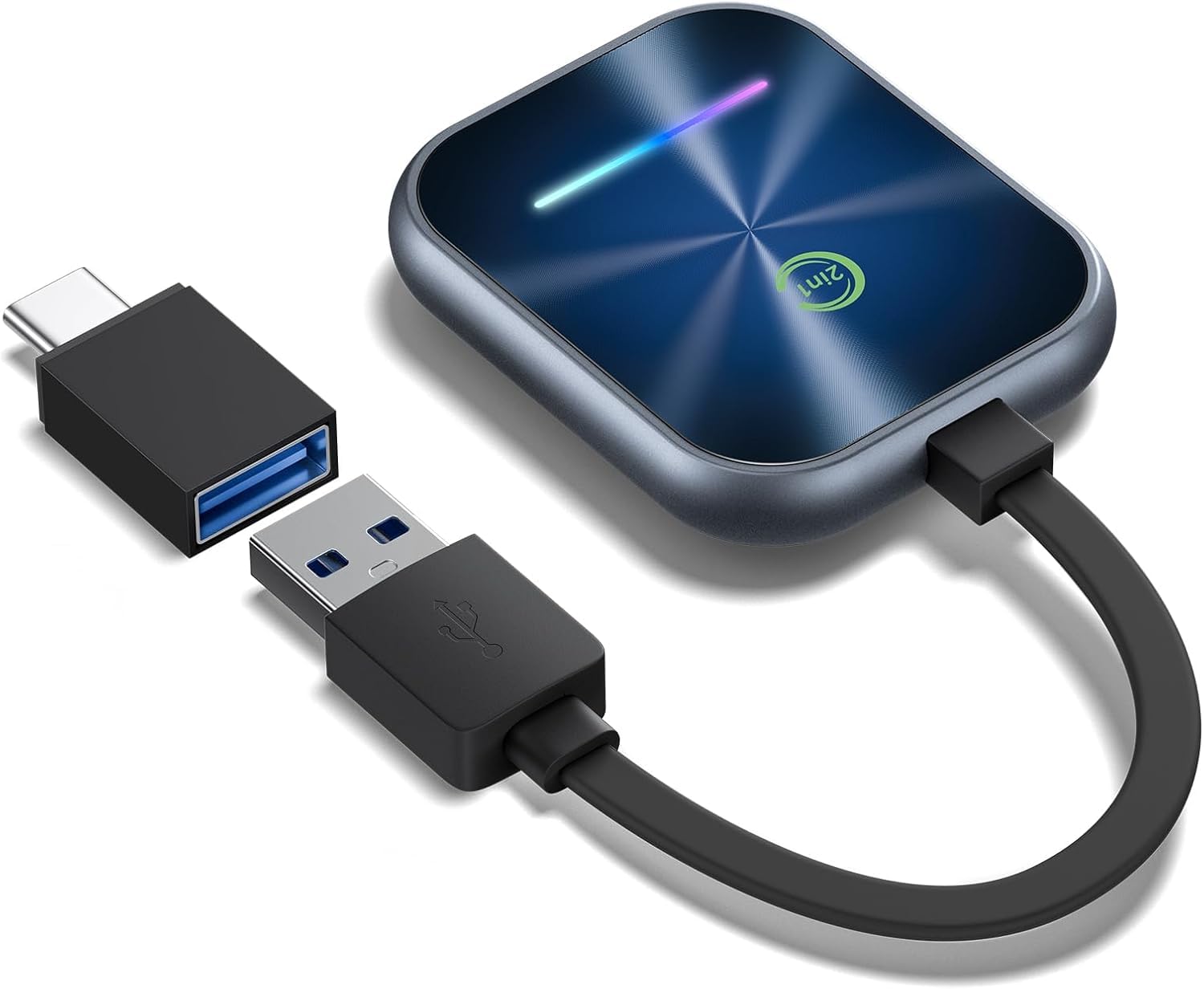 

2025 Model 2nd Generation. CarPlay Wireless 2-in-1 Car Play, Android Auto Adapter, Compatible with