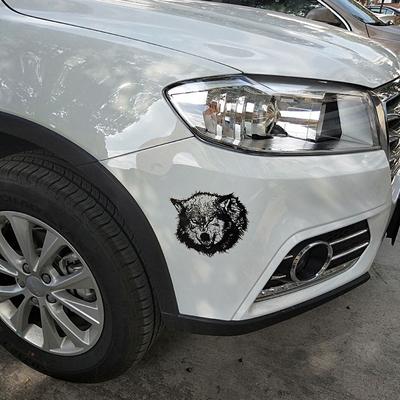 1 Piece of 16CM*15.3CM Hungry Wolf Bray Personalized Car Window Sticker Decal