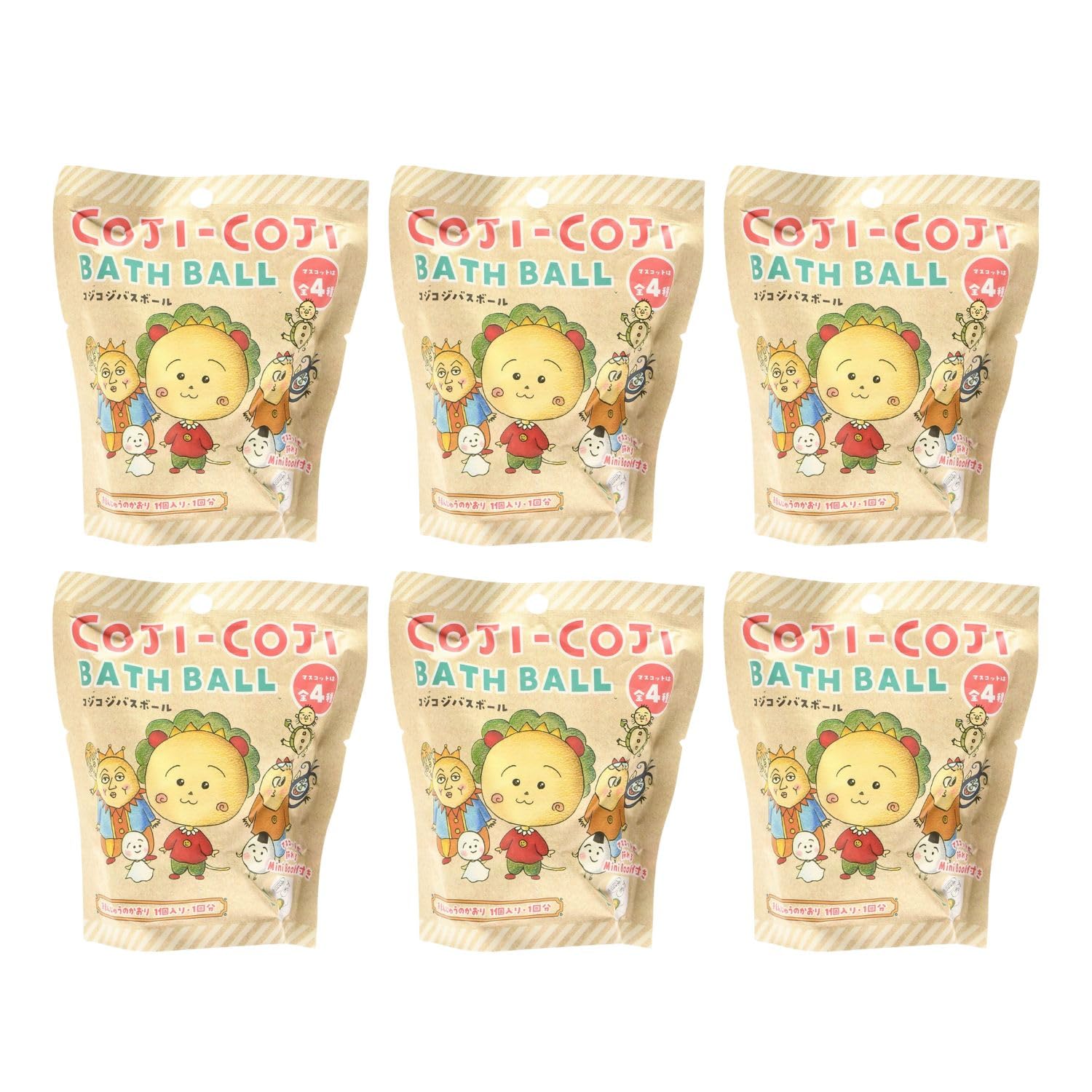 

Kojikoji Bath Ball Set of 6 Bath Bombs Bath Salts Mascots