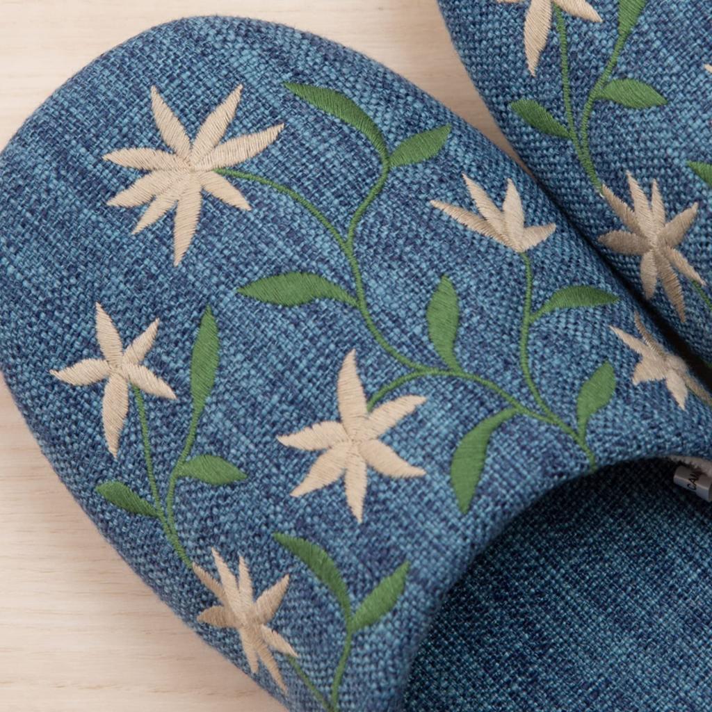 Sybilla Amelia Size 64769 Slippers, M, Approx. 24cm, Blue,