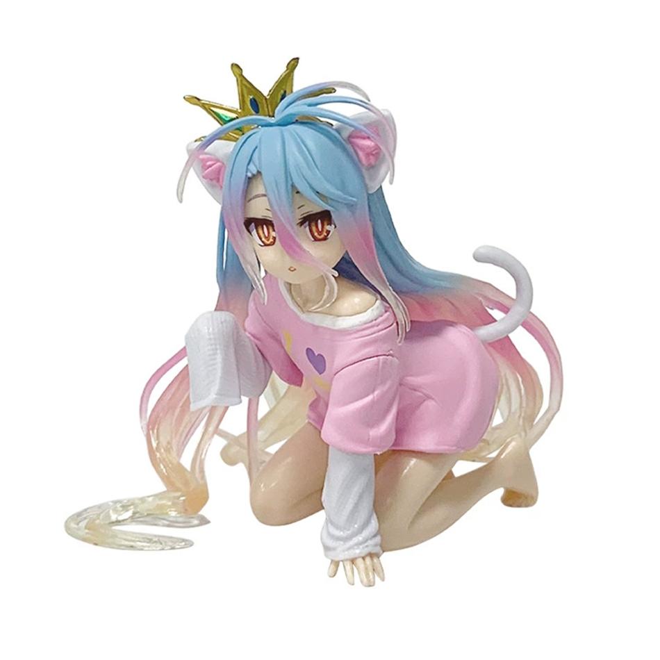 New In Stock 12CM Shiro Action Figure NO GAME NO LIFE Shiro Figurine Collection Model Toy Anime Action Figurine Toy Gifts