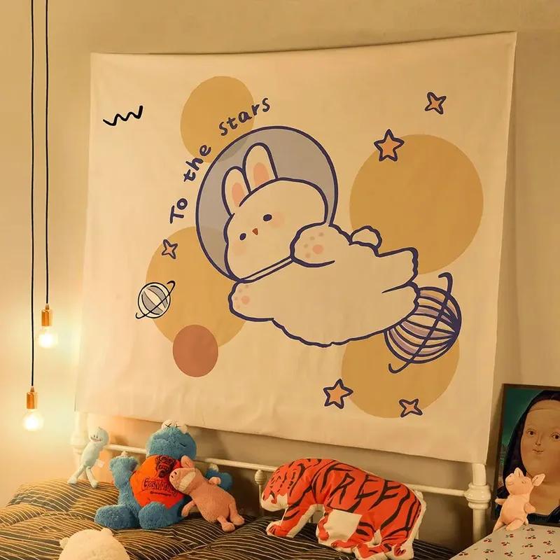 Милый маленький свежий фон ткань украшение стены дома гобелен офис гостиная гобелен — фото 11