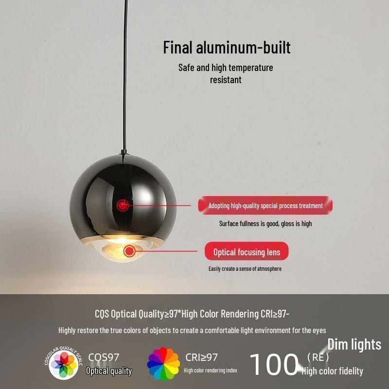 Nordic Minimalist Adjustable Pendant Light, Modern Bedroom Accent, Creative Background Wall Lighting