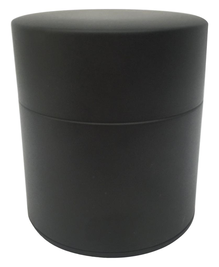 Nichinichi Tools Tea Lacquered Flat Made In Matte Black Caddy, Tin, Type, 150g, Steel, Japan,