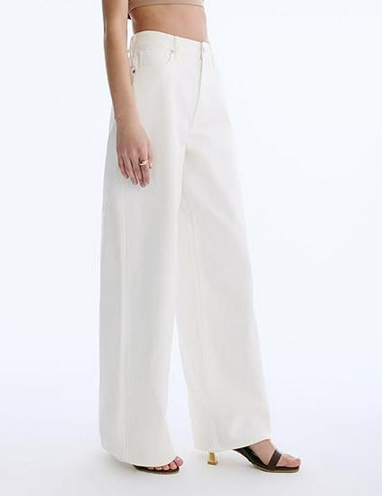2026 Spring High-Waist Wide-Leg Washed Denim Pants for Women – Hip-Lifting, Relaxed Fit