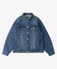 Toffee Washed Denim Trucker Jacket (Mid Blue)