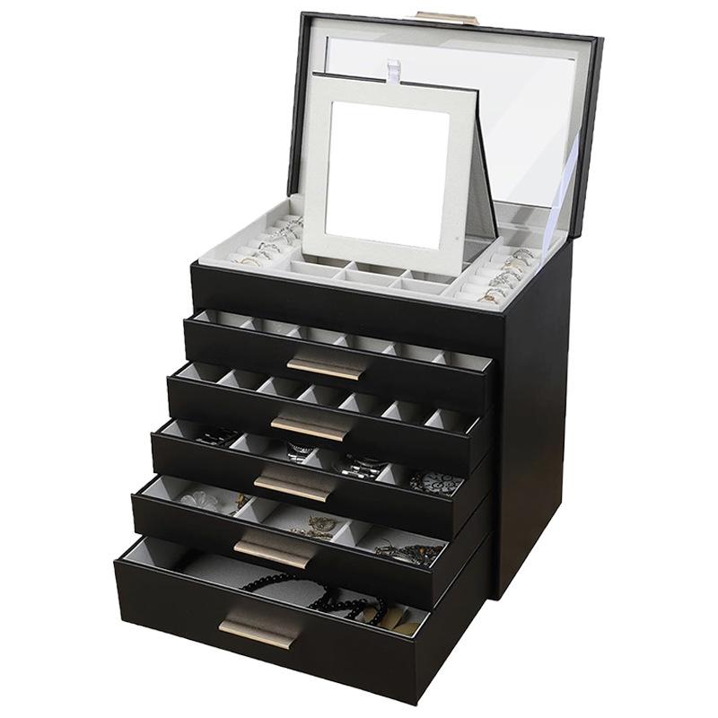 Multi-Layer Large Jewelry Box with Clear