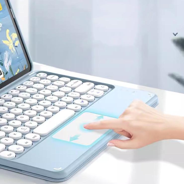 Case for Oppo Pad SE 11 Inch Pad3 11.61" Pad2 Pad 11 Air2 11.4 Inch Neo Leather Trackpad Keyboard Case Fee Bluetooth Mouse